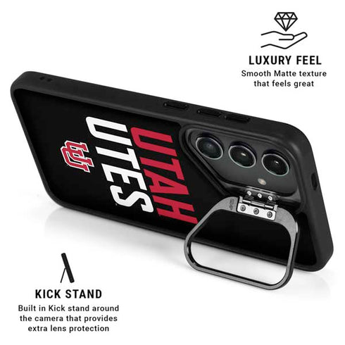 University of Utah Interlocking U Galaxy S25 Kickstand Case